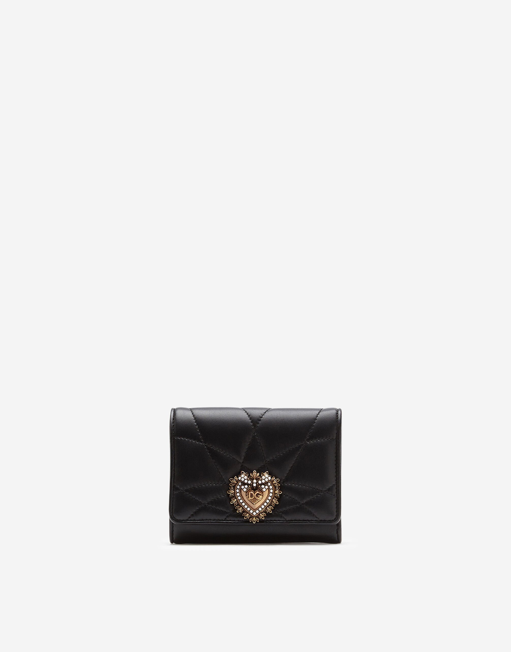 Small continental Devotion wallet in Black for | Dolce&Gabbana® US
