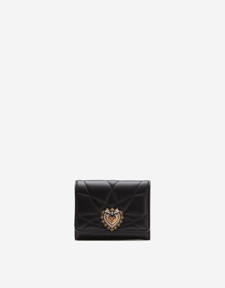 Dolce & Gabbana Portefeuille Devotion continental petit format Noir BI1269AV967