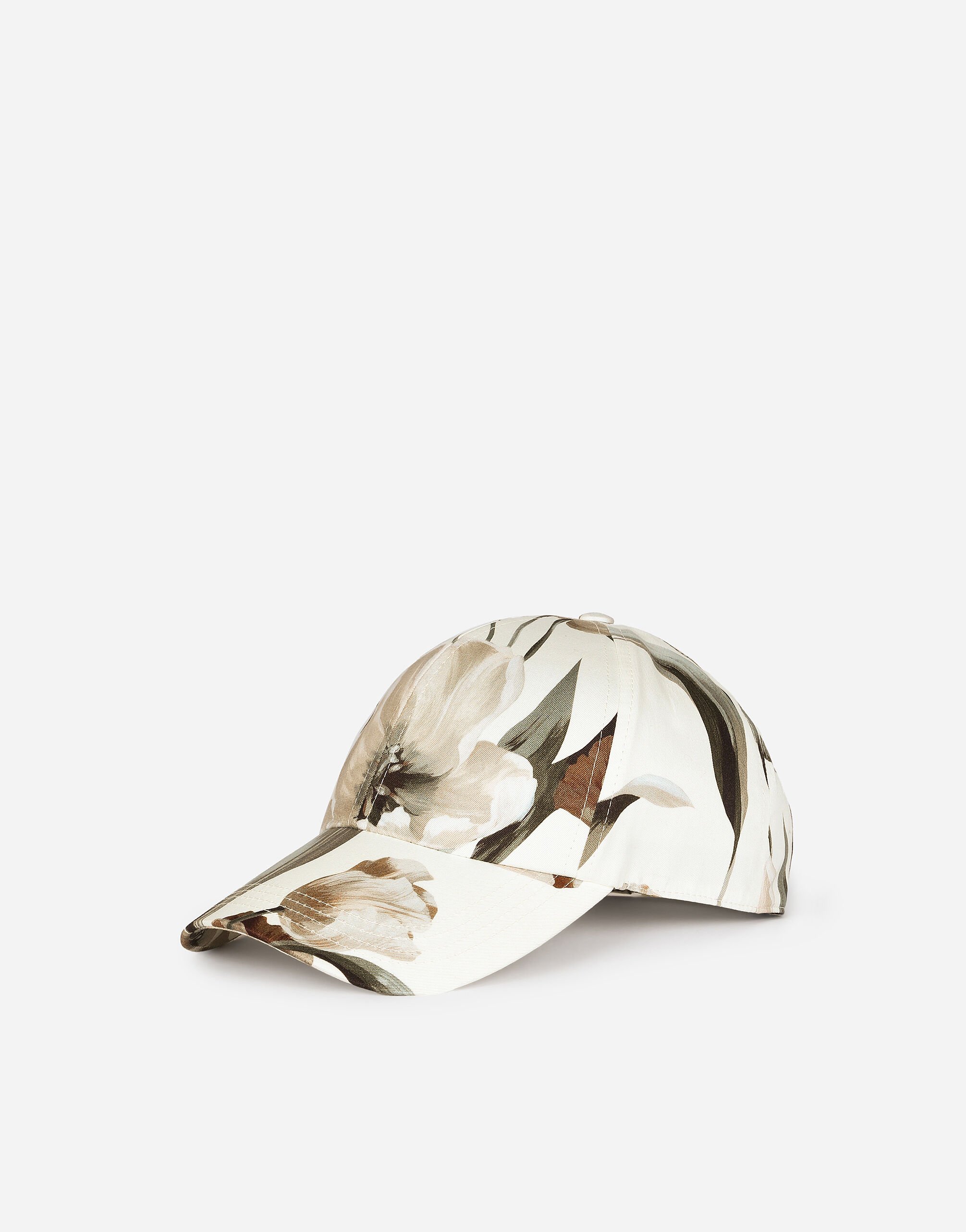 ${brand} Gabardine baseball cap with tulip print ${colorDescription} ${masterID}