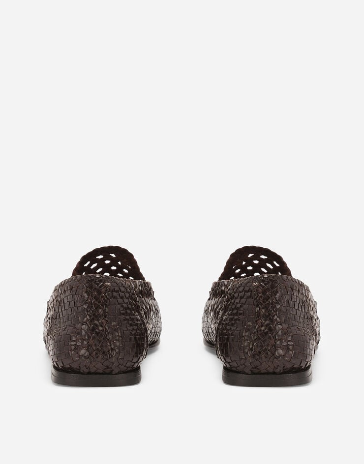 Dolce & Gabbana 山羊皮便鞋 棕 A50634AZ870