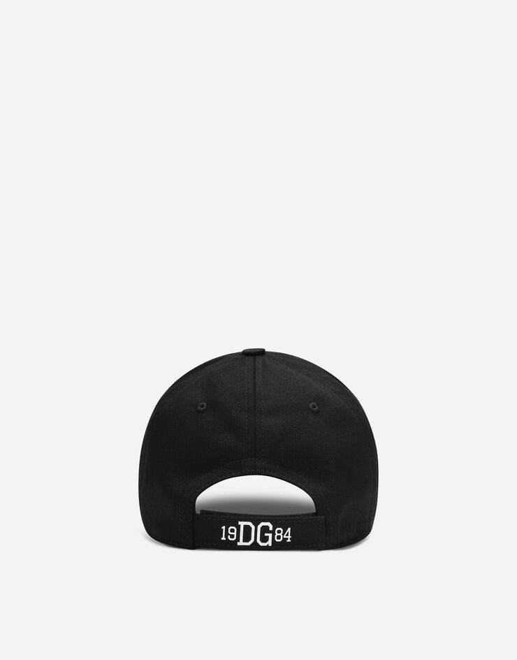 Dolce & Gabbana Baseball cap with Dolce&Gabbana logo embroidery Black GH873ZGI334