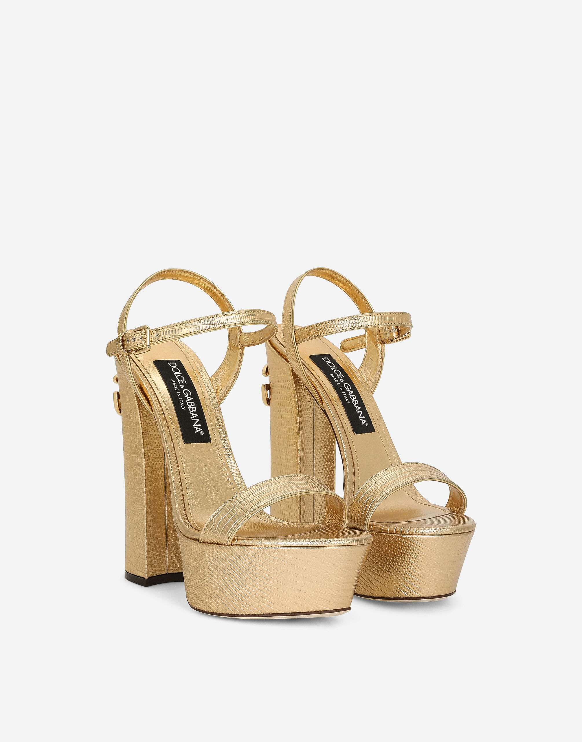 Dolce & Gabbana Women's D&G Sculpted High Heel Sandals | Bloomingdale's