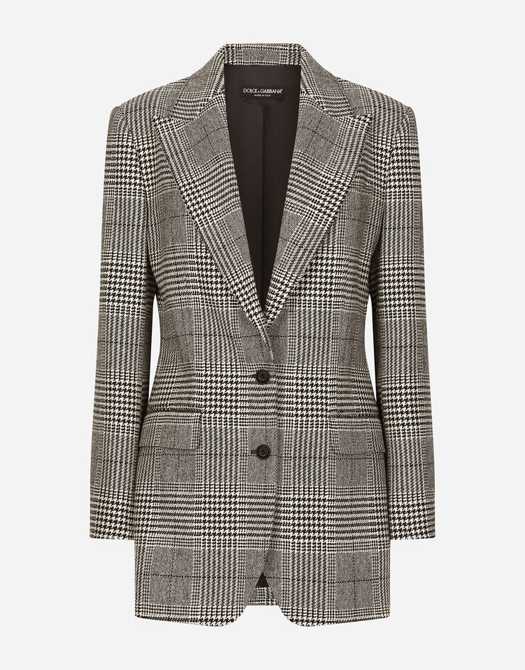 Dolce & Gabbana Single-breasted glen plaid jacket Multicolor F290XTFQ2MV