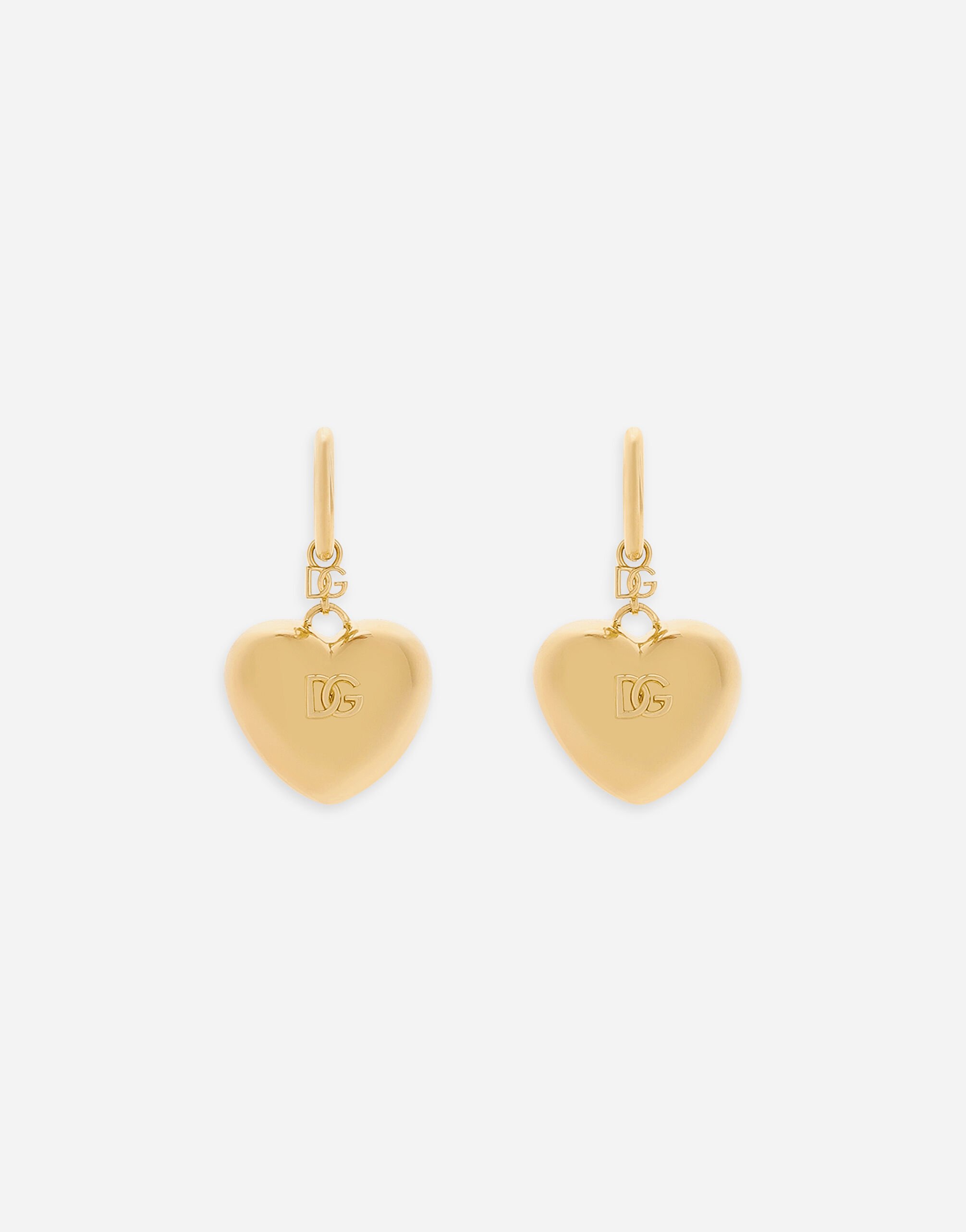 ${brand} Pendientes colgantes de corazón con logotipo DG ${colorDescription} ${masterID}