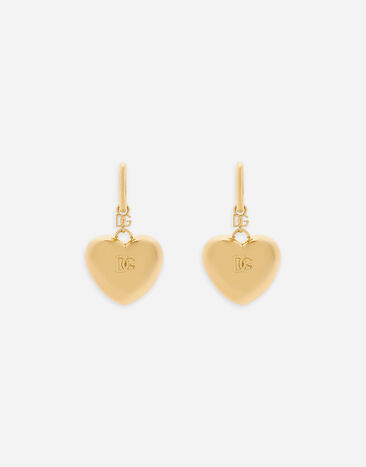 ${brand} Heart drop earrings with DG logo ${colorDescription} ${masterID}