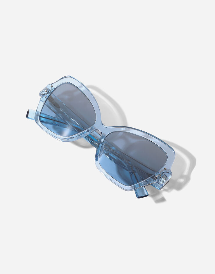 Dolce & Gabbana Sonnenbrille DNA Transparentes Azurblau VG4463VP27C