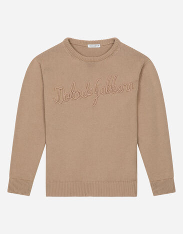 ${brand} Cotton pullover with Dolce&Gabbana logo ${colorDescription} ${masterID}