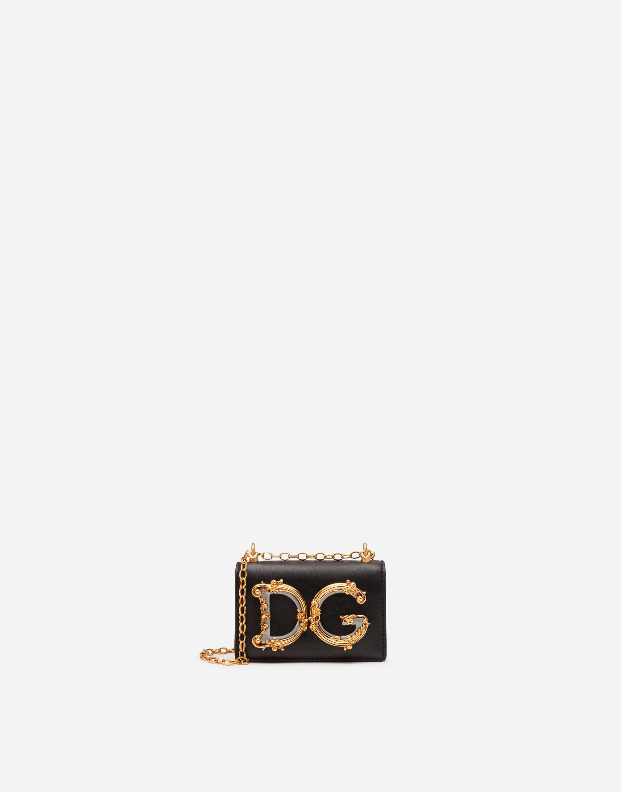 Dolce & Gabbana DG GIRLS マイクロバッグ スムースカーフスキン マルチカラー BB6498AS110