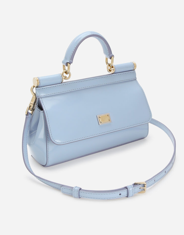 Dolce & Gabbana Henkeltasche Sicily klein Hellblau BB7116A1037