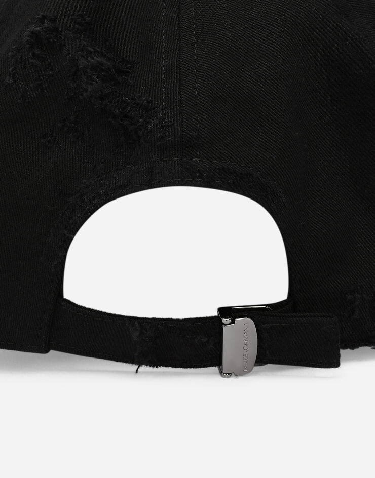 Dolce&Gabbana Cotton twill baseball cap Noir GH860AFU6X8