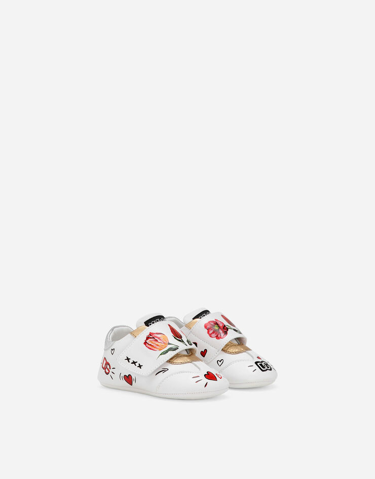 Dolce & Gabbana Sneakers bassa in pelle di agnello stampato Multicolore DK0109AK477
