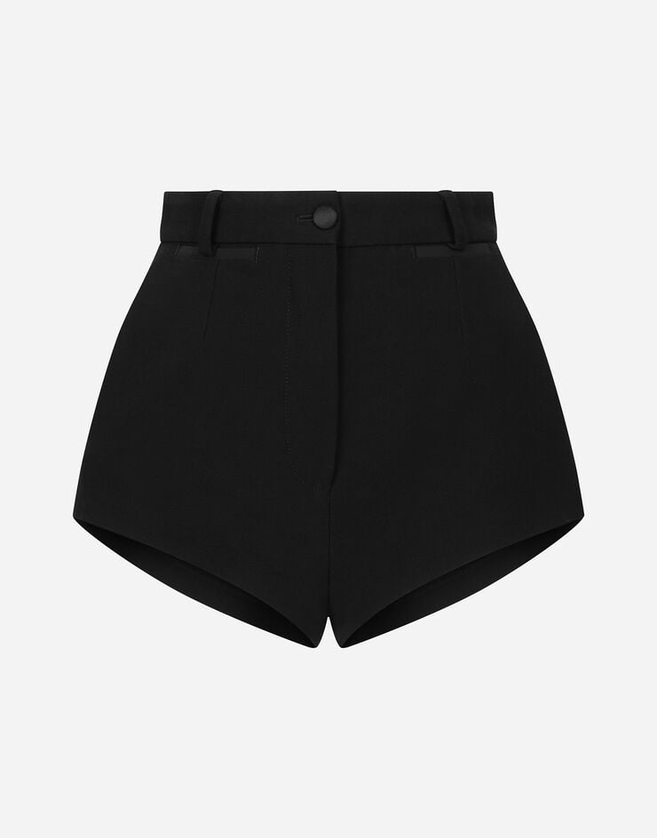 Dolce & Gabbana Wool twill shorts Black FTC4JTFUBGC