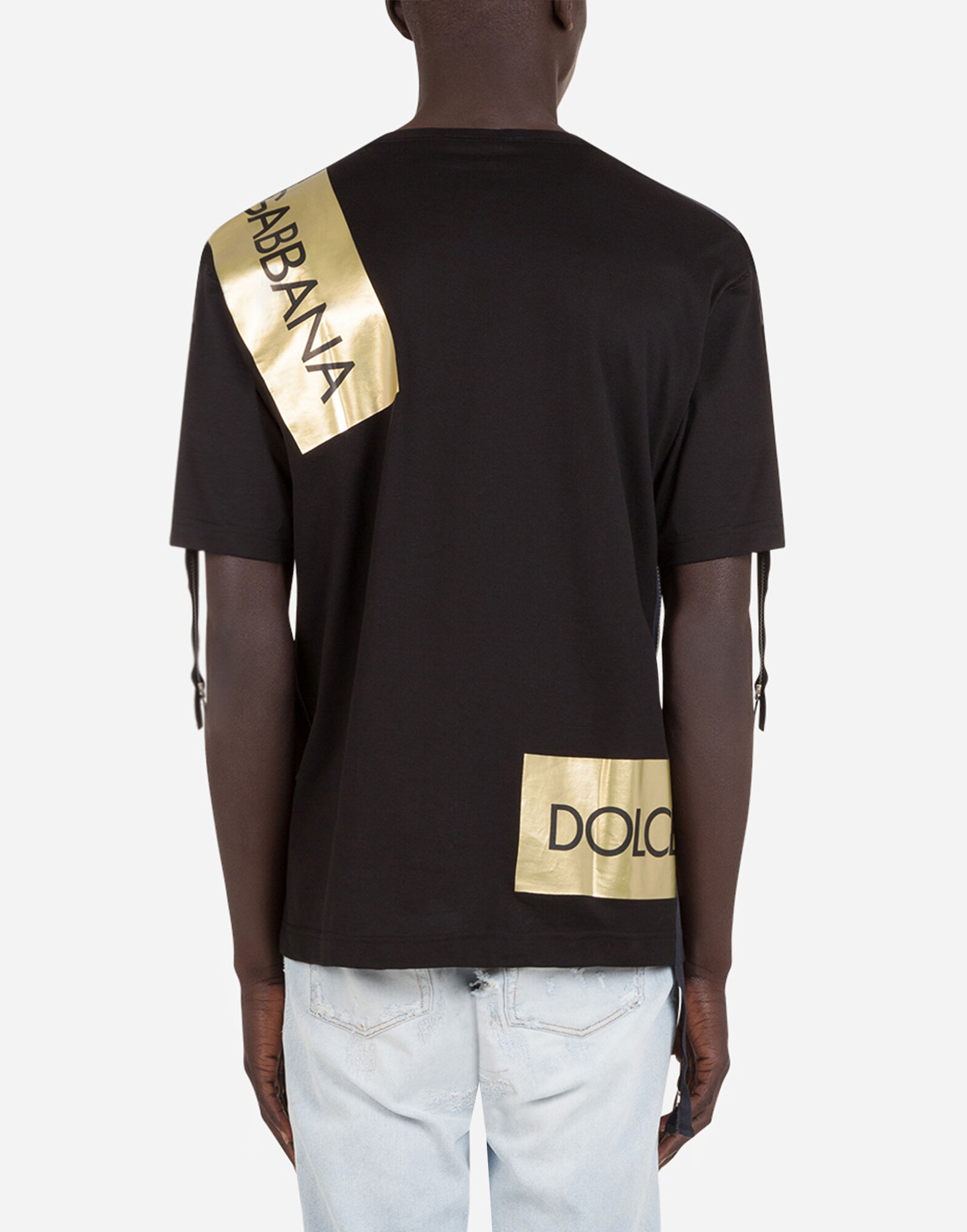 Tシャツ DOLCE＆GABBANAプリント+ジップ