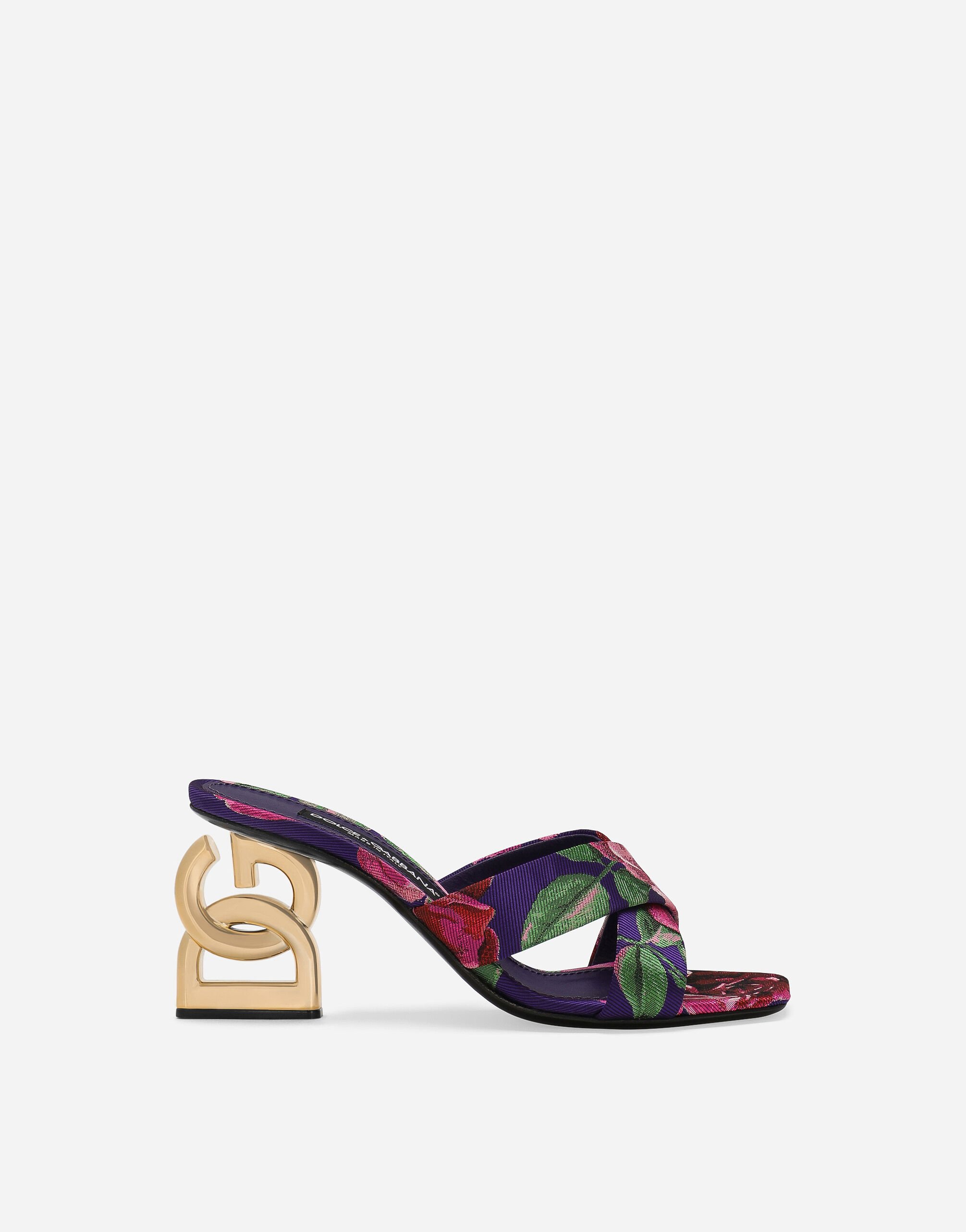 Dolce & Gabbana 자카드 3.5 뮬 블랙 CR1610AP622