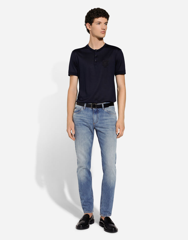 Dolce & Gabbana Jean regular en denim Multicolore GYJCCDG8KY2