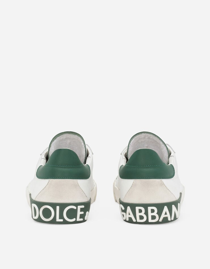 Dolce & Gabbana PORTOFINO ヴィンテージ カーフスキン スニーカー ホワイト CS2203AM779