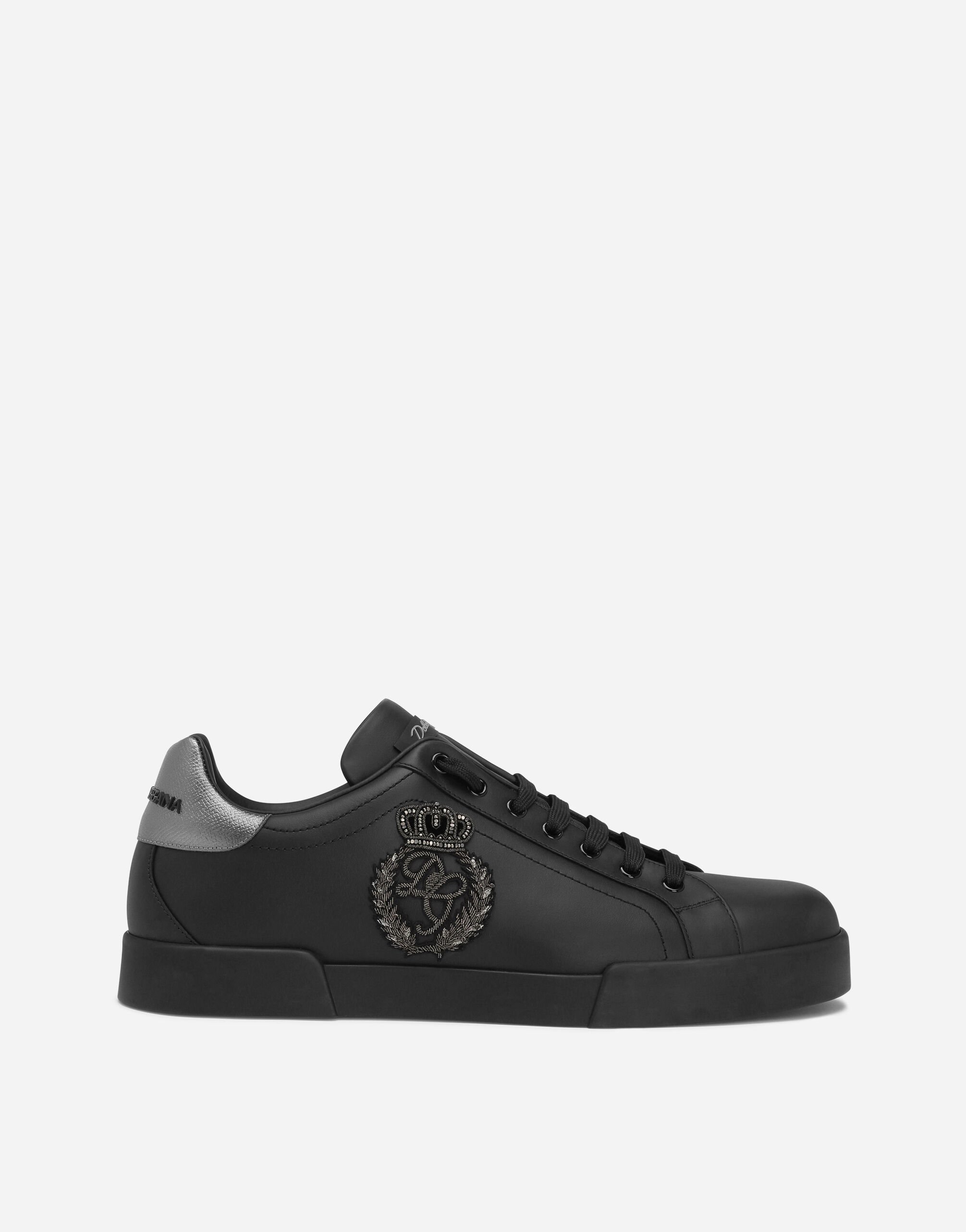 ${brand} Calfskin nappa Portofino sneakers with crown patch ${colorDescription} ${masterID}