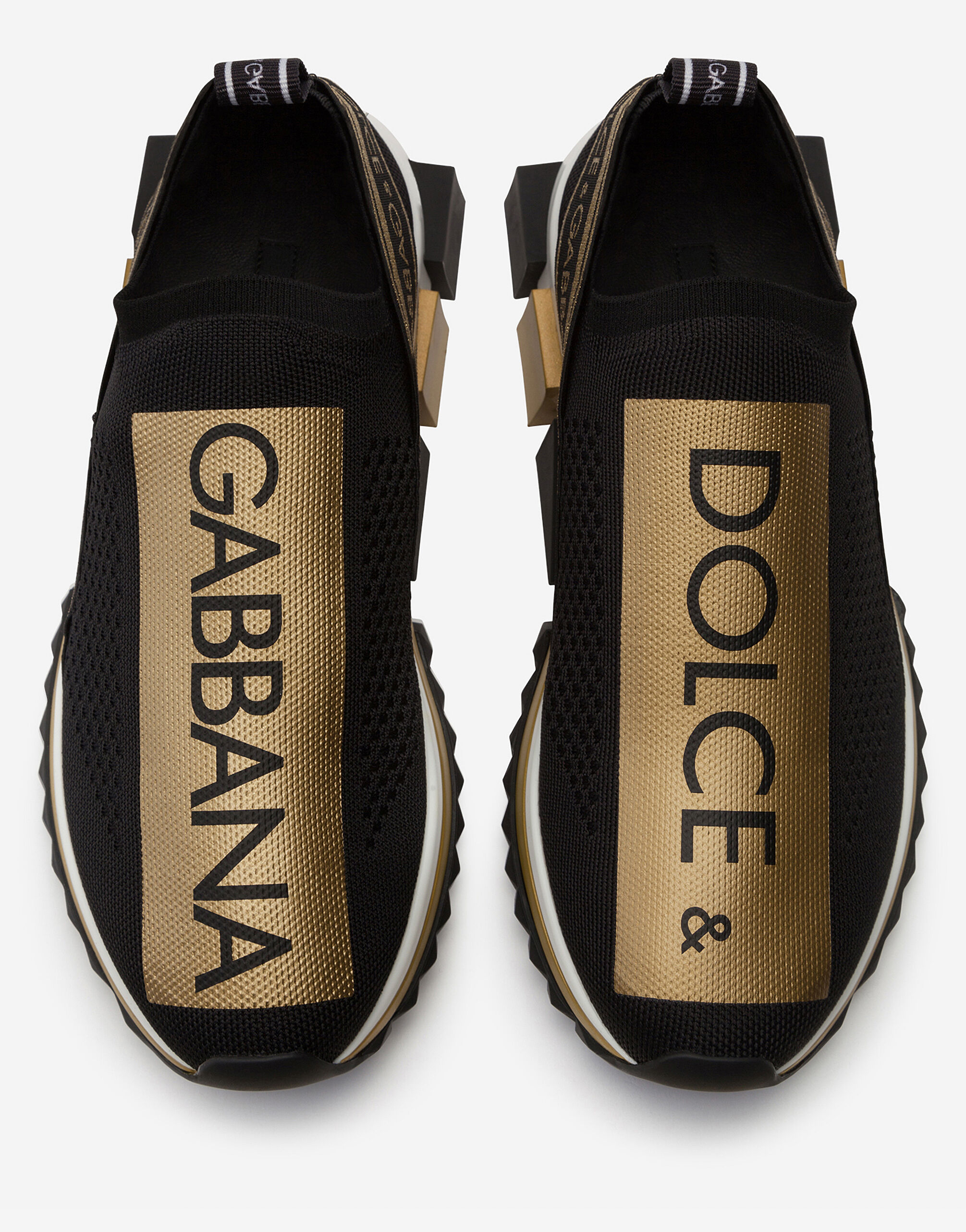 Stretch jersey Sorrento sneakers with metallic logo
