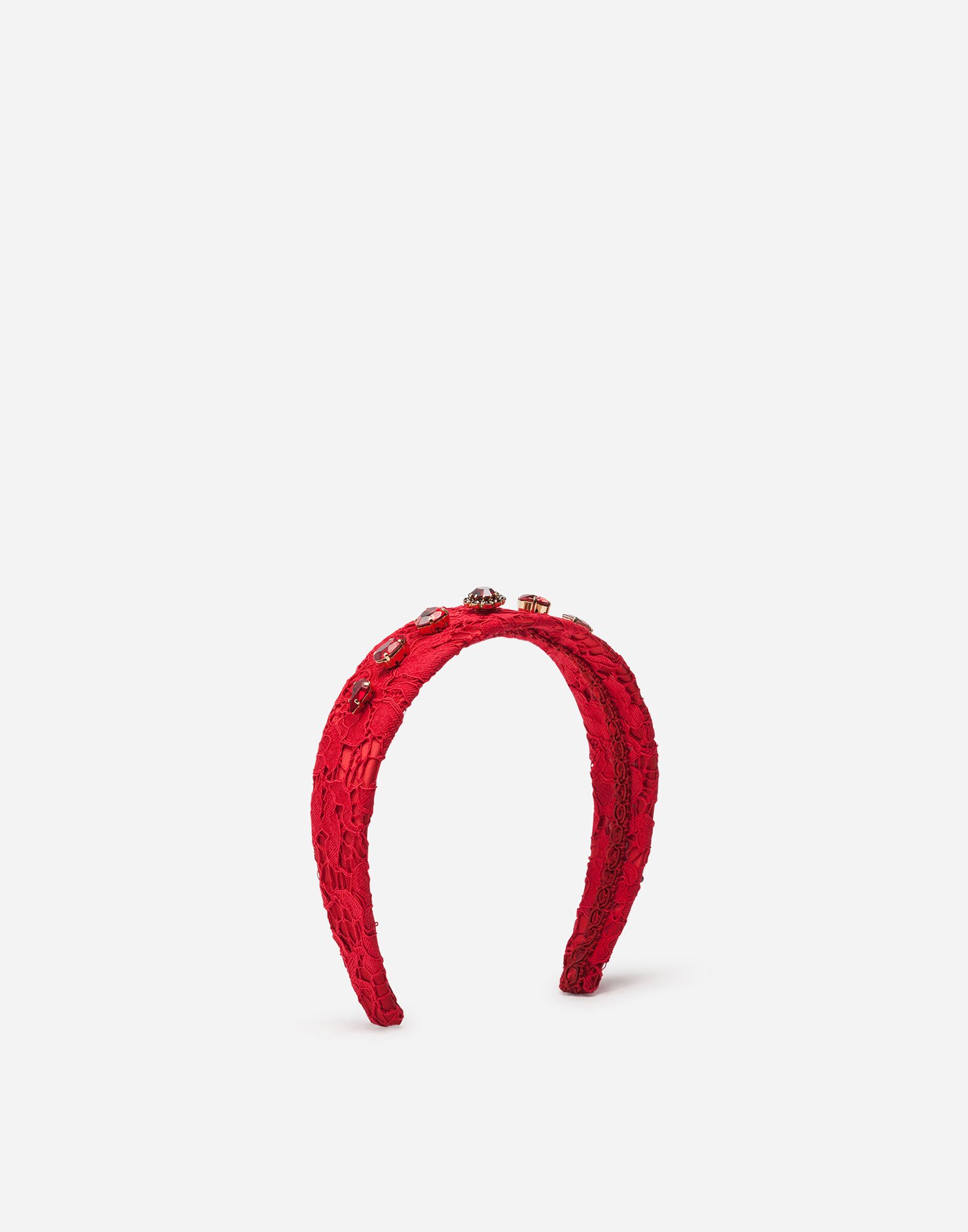 DolceGabbanaSpa Headband with jewellery application White L43S75FUEAJ