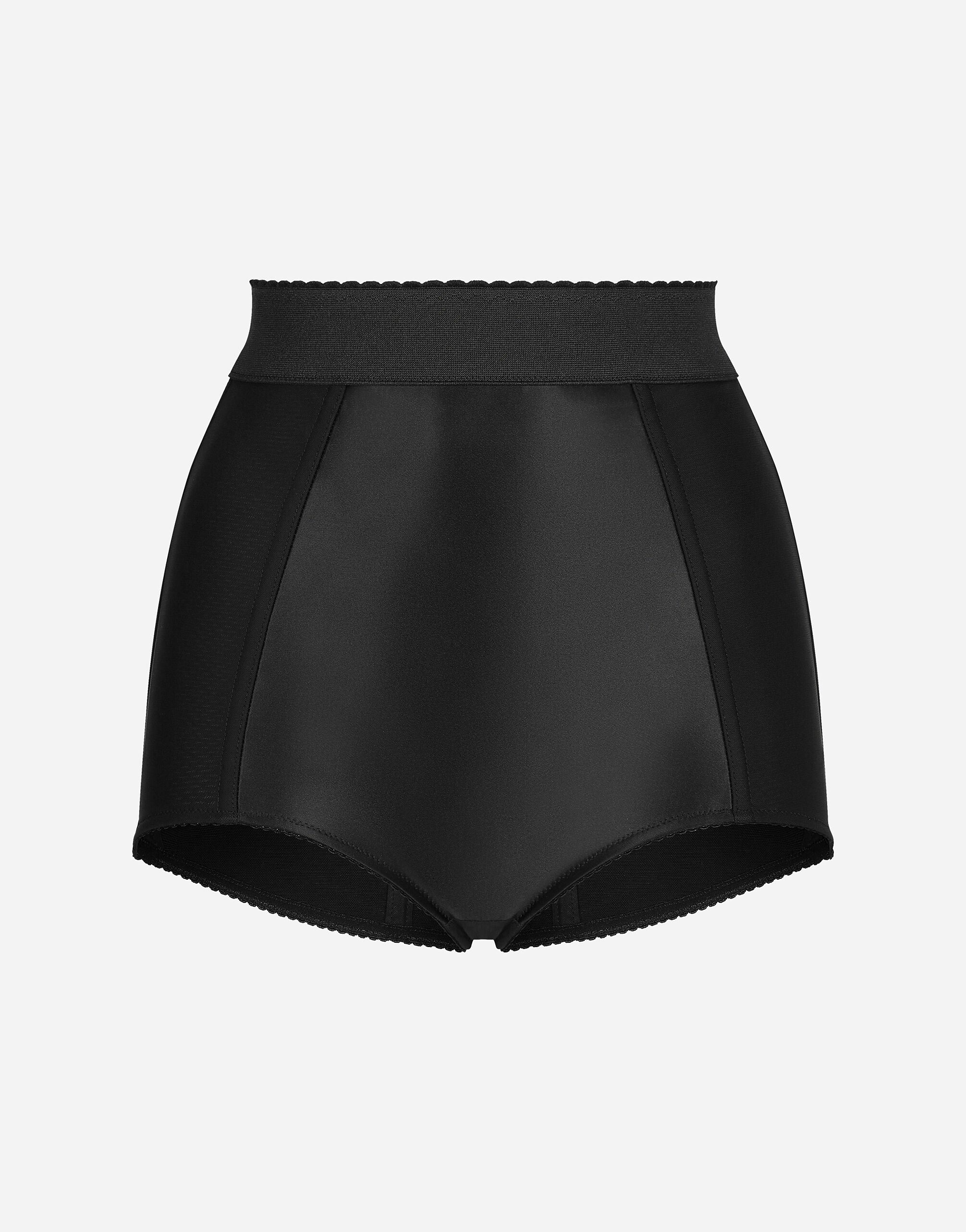 ${brand} Culotte en satin de soie avec élastique en marquisette ${colorDescription} ${masterID}