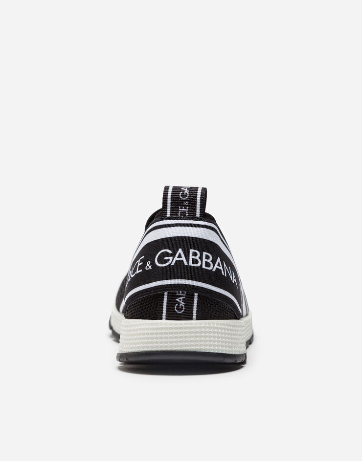 Dolce&Gabbana Zapatilla Sorrento sin cordones cinta logotipo Negro D10723AH677