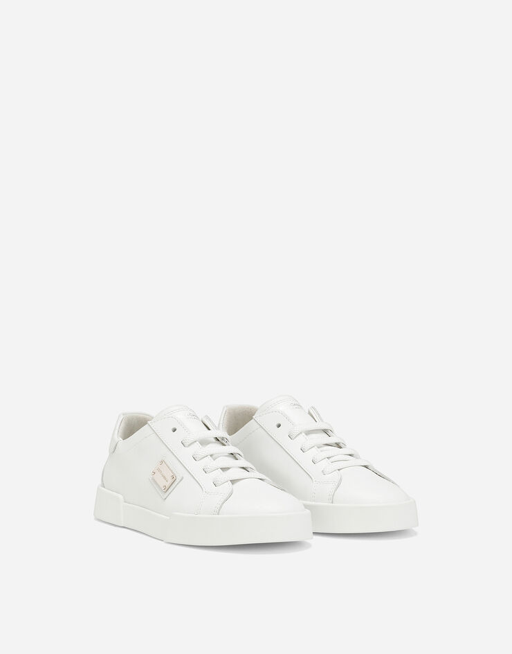 Dolce & Gabbana Calfskin Portofino Vintage sneakers White DA5183A3444