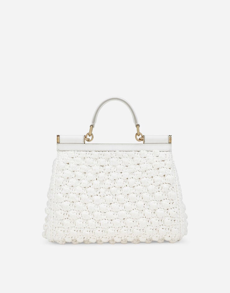 Dolce & Gabbana حقيبة يد سيسيلي كبيرة أبيض BB6002AY208