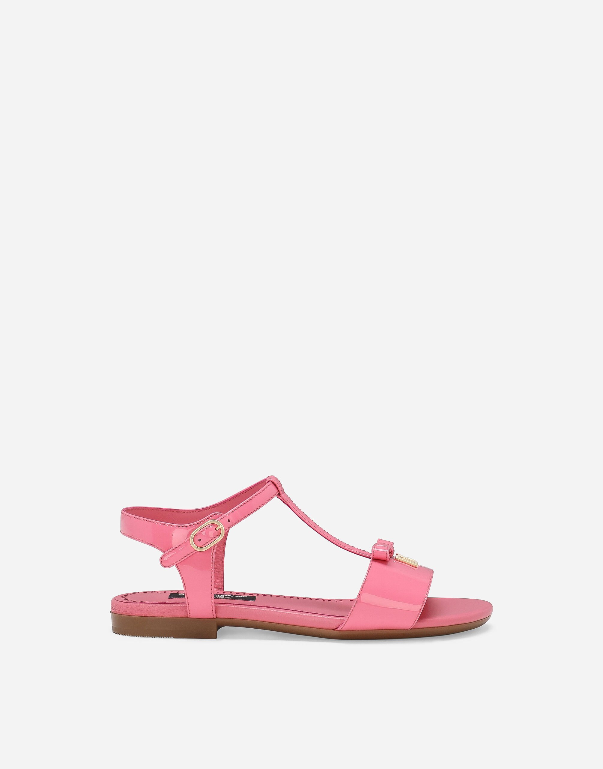Dolce & Gabbana Patent leather sandals Pink D11294A4831
