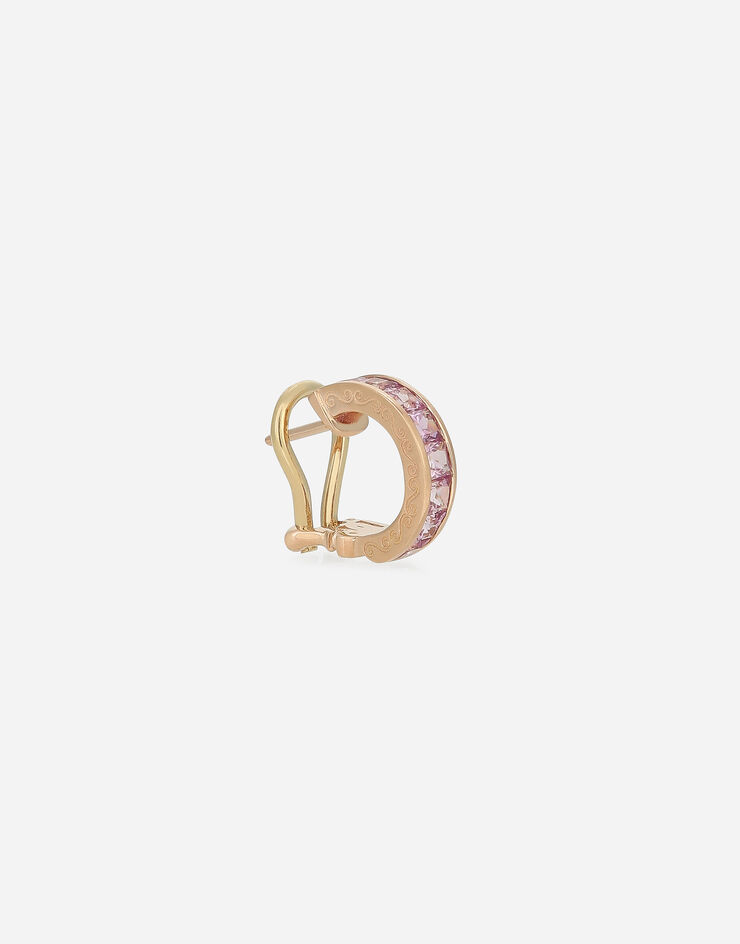 Dolce & Gabbana 핑크 사파이어 장식 18K 레드 골드 안나 싱글 이어링 레드 WSQB4GWSAPI