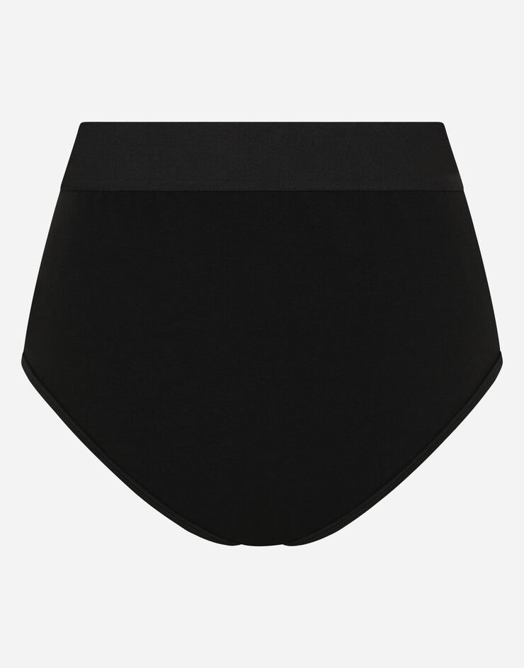 Dolce & Gabbana Black Cotton Stretch Midi Brief Underwear – AUMI 4