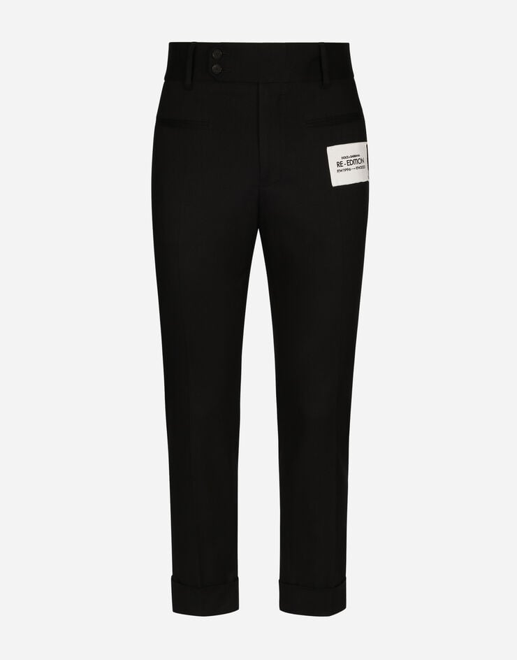 Fluid drill tailored pant in black