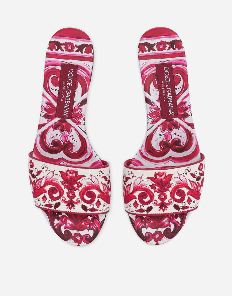 Dolce & Gabbana 印花帆布拖鞋 多色 CQ0571AP036