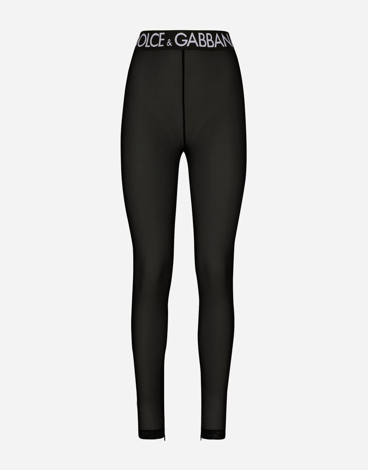 Dolce & Gabbana High Waisted Logo Leggings in Black
