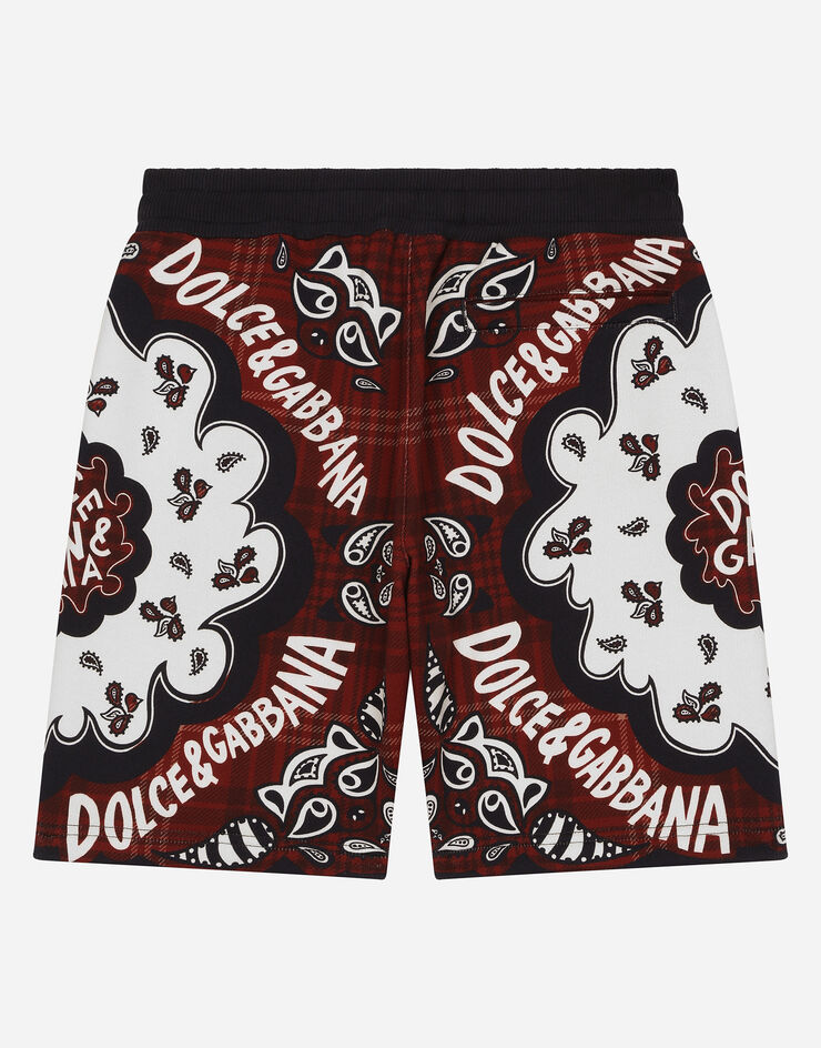 Dolce & Gabbana Bermudas aus Jersey mit Bandana-Print Drucken L4JQT1II7CX