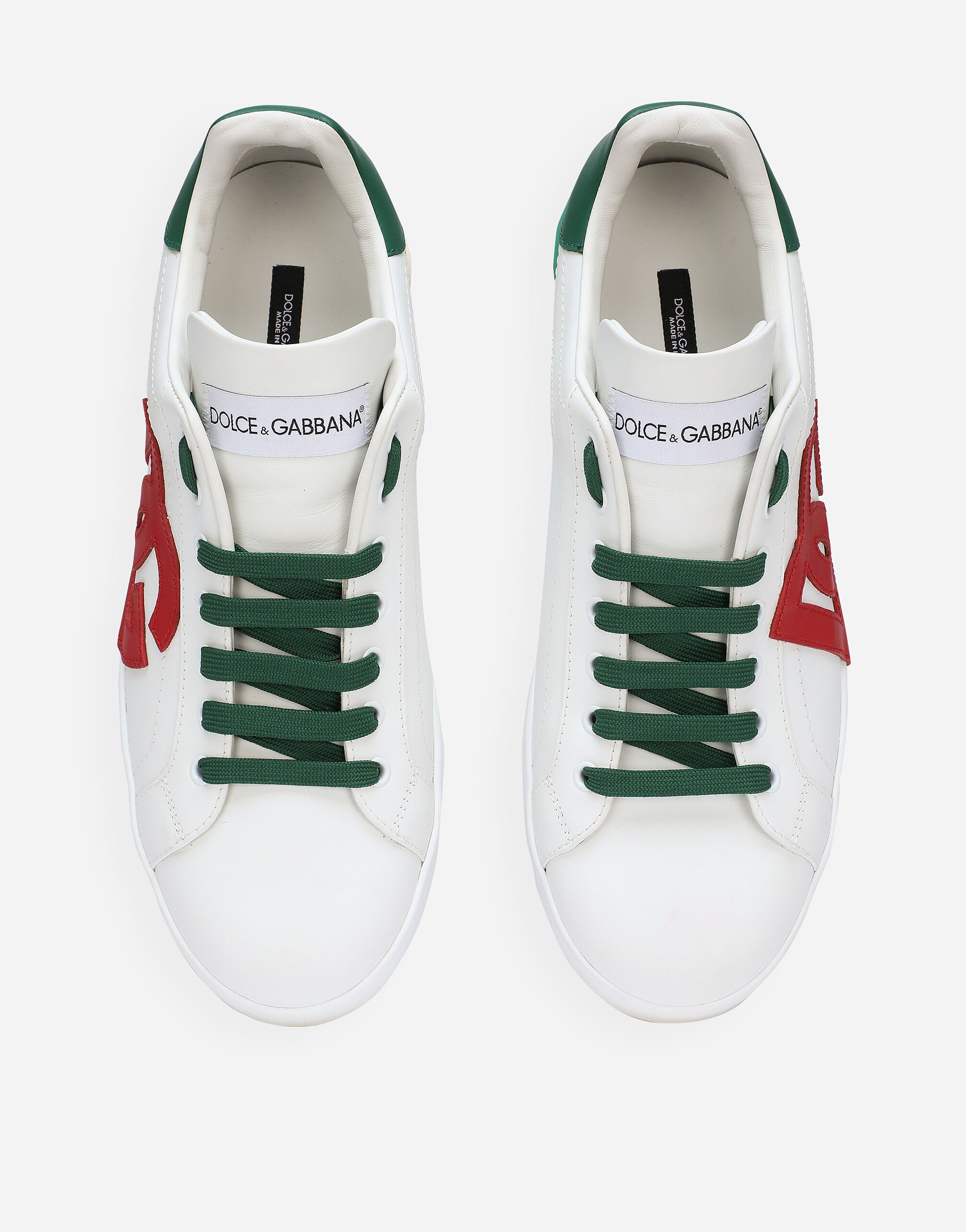 Calfskin Portofino sneakers in Multicolor for | Dolce&Gabbana® US