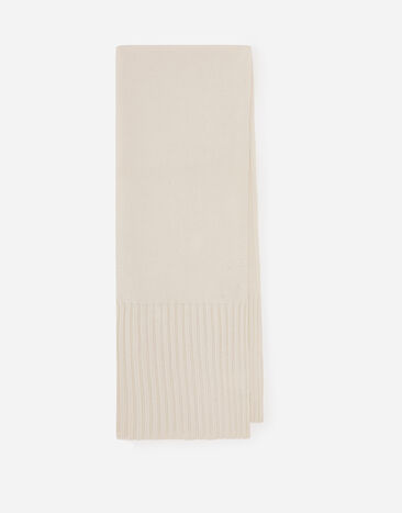 ${brand} Cashmere scarf with DG logo embroidery ${colorDescription} ${masterID}