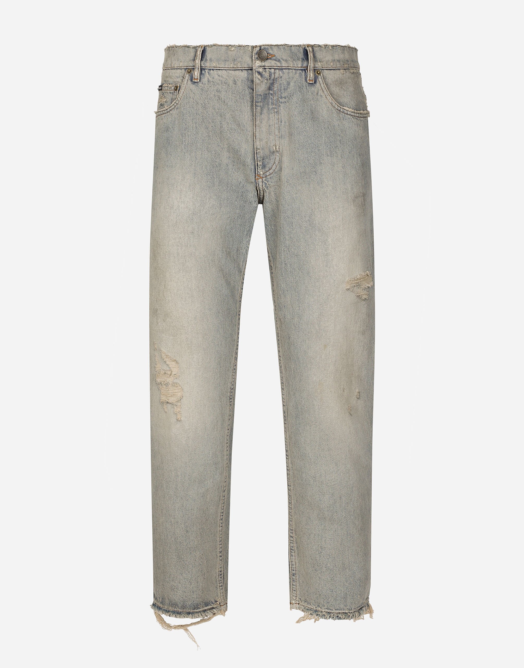 ${brand} Jeans Loose aus Denim mit Abriebstellen ${colorDescription} ${masterID}