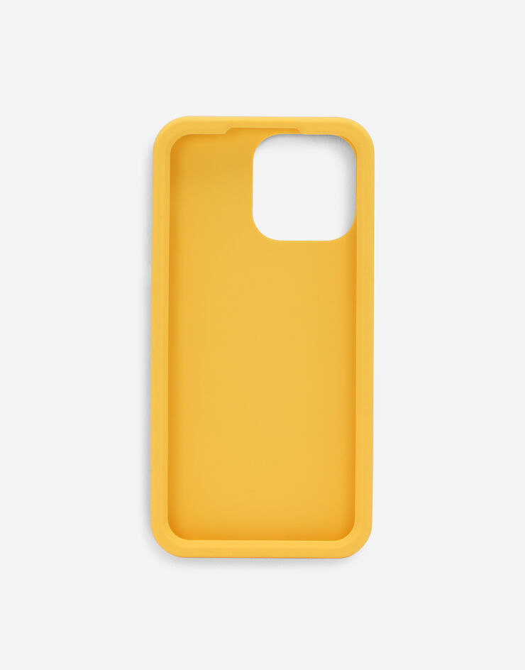 Dolce & Gabbana Rubber iPhone 14 Pro Max cover Jaune BP3266AG816