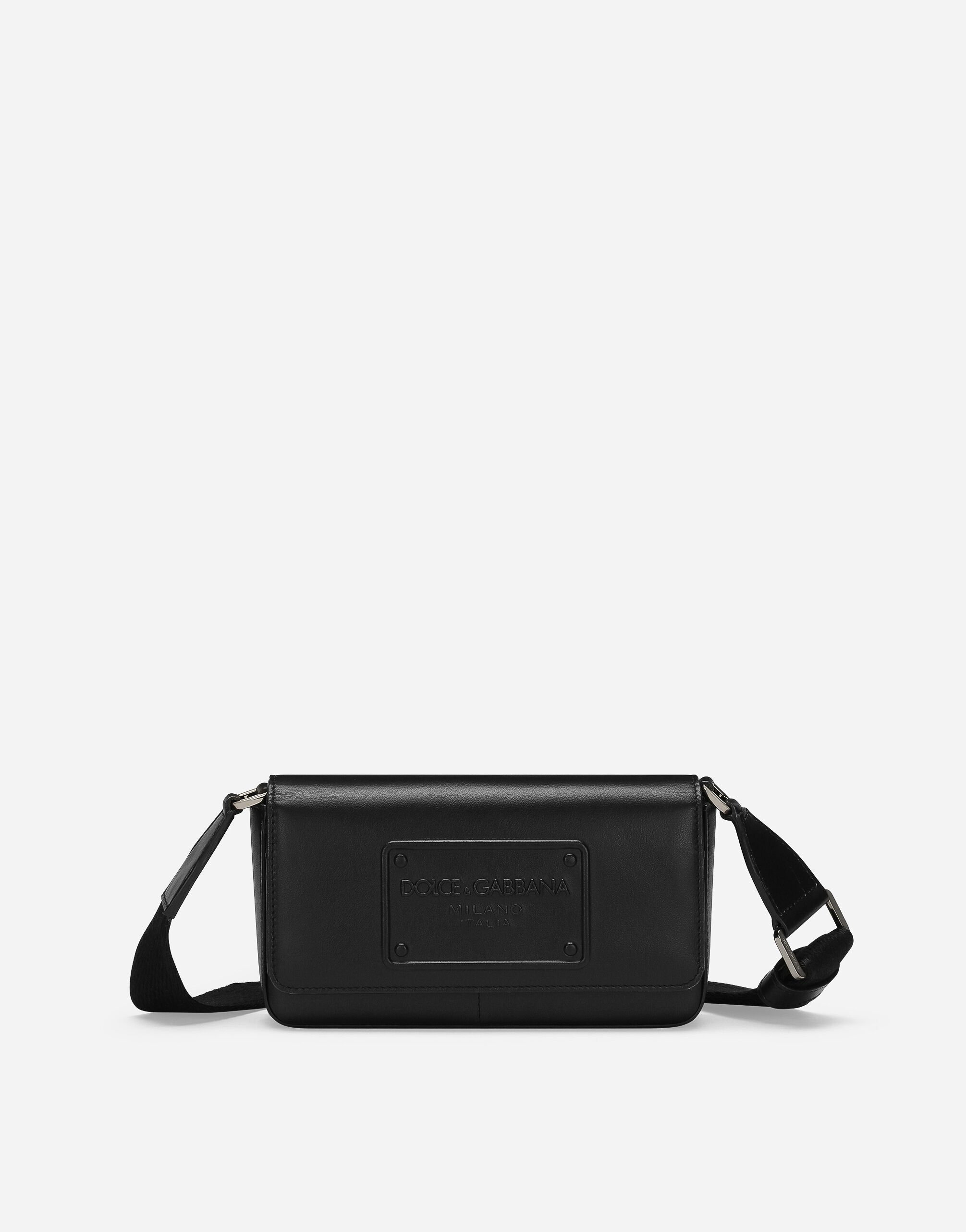 Dolce & Gabbana حقيبة صغيرة من جلد عجل أسود BP0330AW576