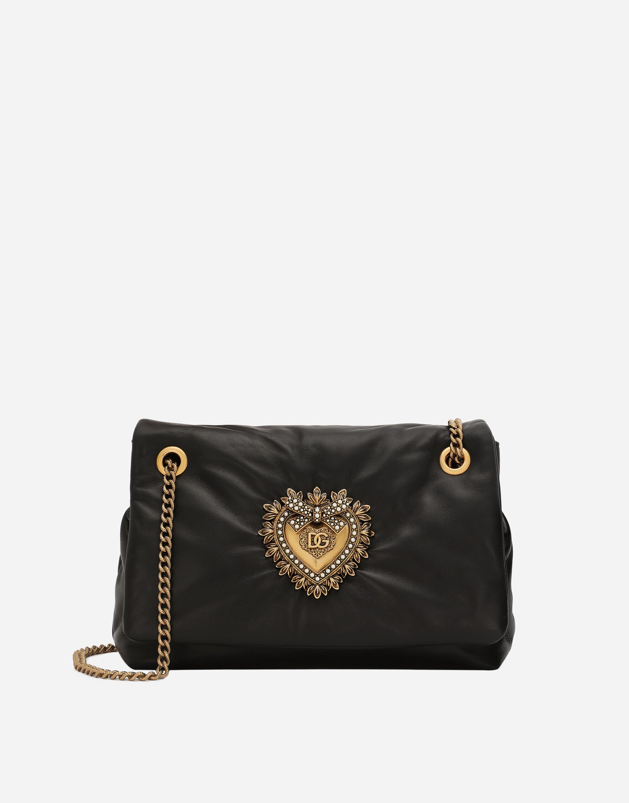 Dolce & Gabbana Medium Devotion Soft shoulder bag Yellow BB7158AW437
