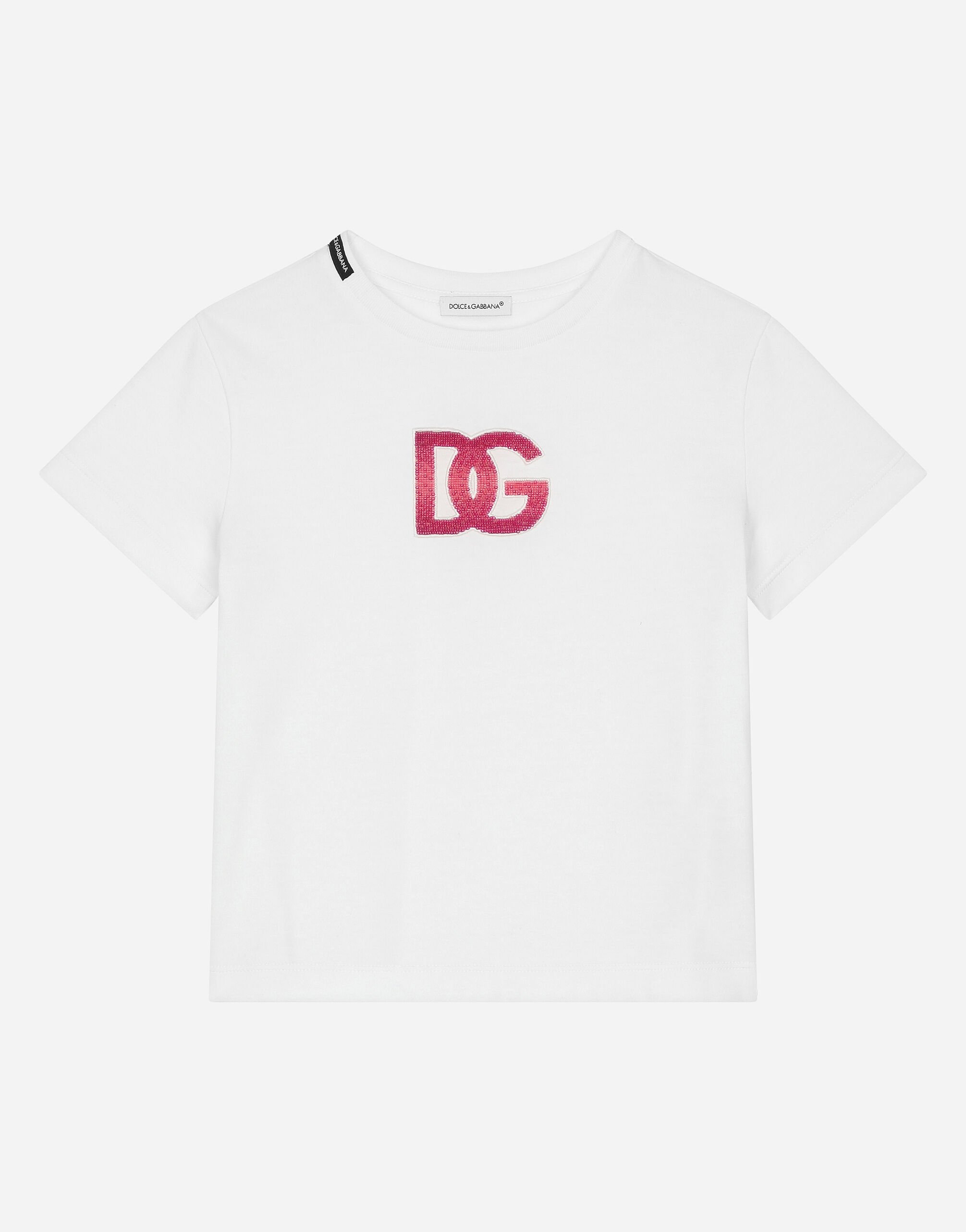 ${brand} T-shirt in jersey con logo DG ${colorDescription} ${masterID}