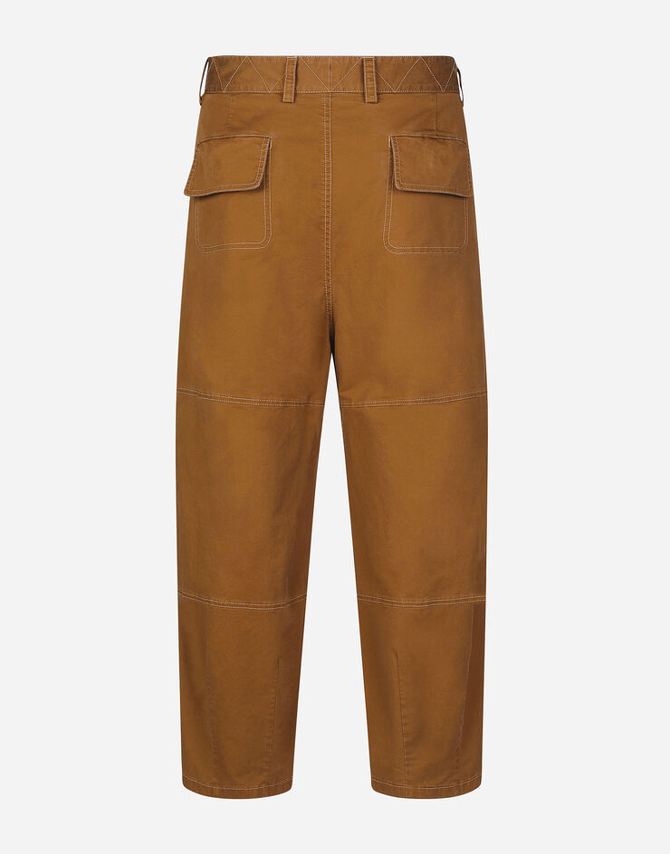 Dolce & Gabbana Pantalón cargo de gabardina Marrón GV4XHZFUFML