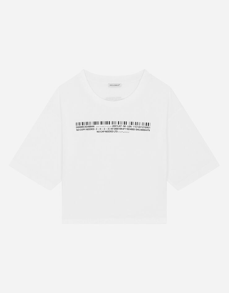 Dolce & Gabbana Jersey T-shirt with DGVIB3 logo ホワイト L8JTNHG7M6R