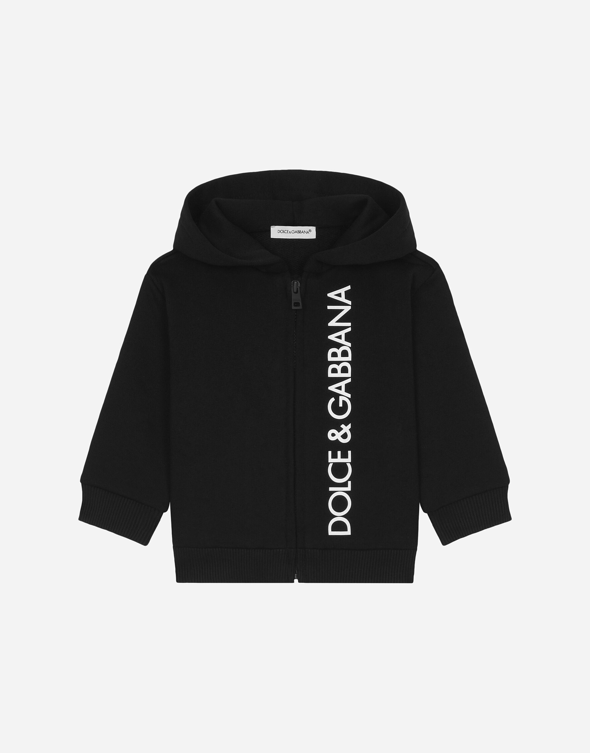 Dolce & Gabbana Sweat-shirt à capuche et imprimé logo Imprimé L1JTEYII7EA