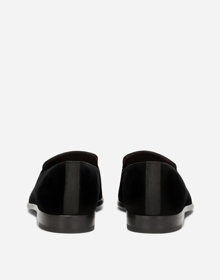 Dolce & Gabbana Velvet slippers NEGRO A50396A6808