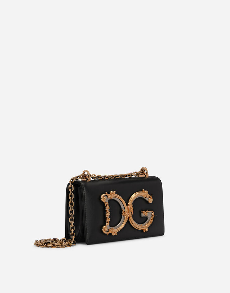 Dolce & Gabbana Calfskin DG Girls phone bag ブラック BI1416AW070
