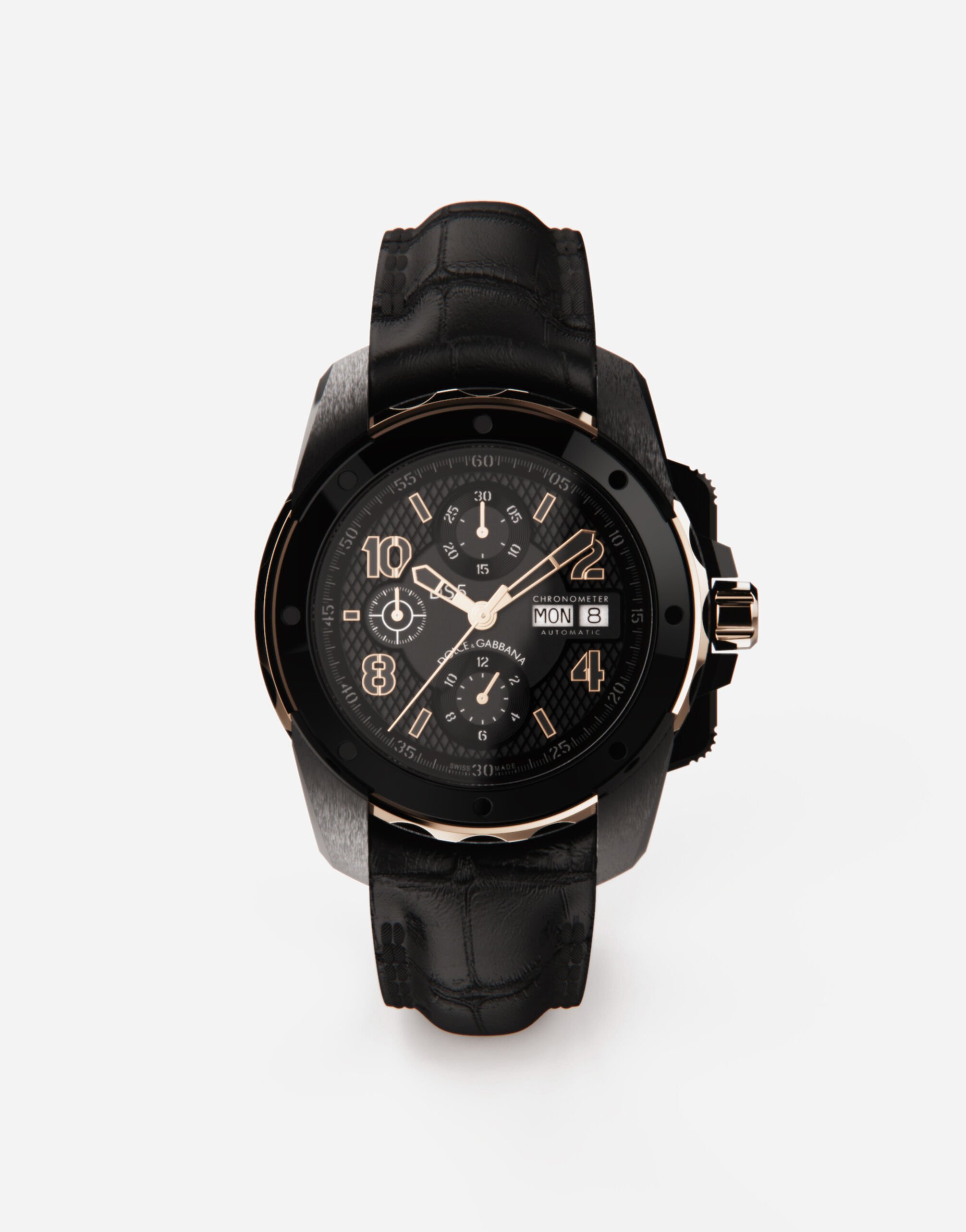 Dolce & Gabbana Reloj DS5 de oro rojo y acero pvd Negro BM2012AS738