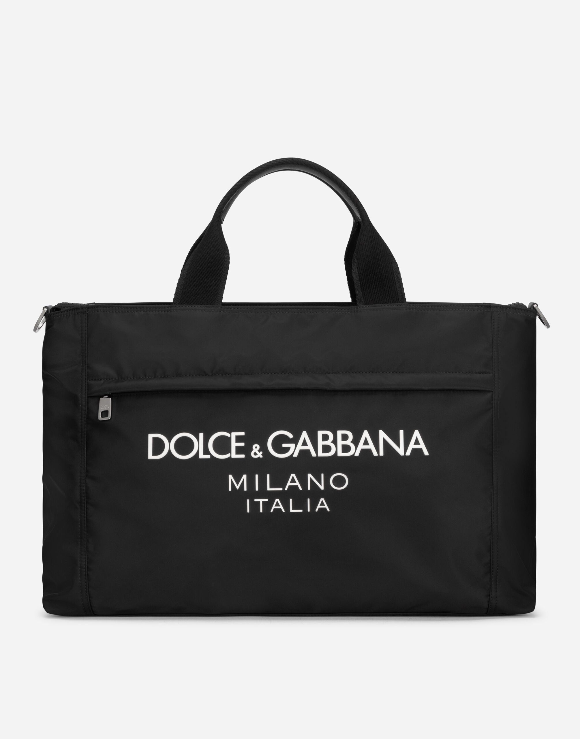 Dolce & Gabbana 涂层徽标尼龙旅行袋 版画 BM2274AO667