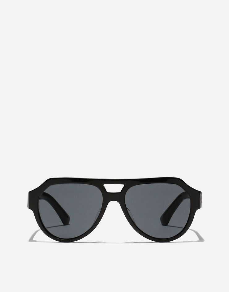 Mirror Logo Sunglasses in Black for | Dolce&Gabbana® US