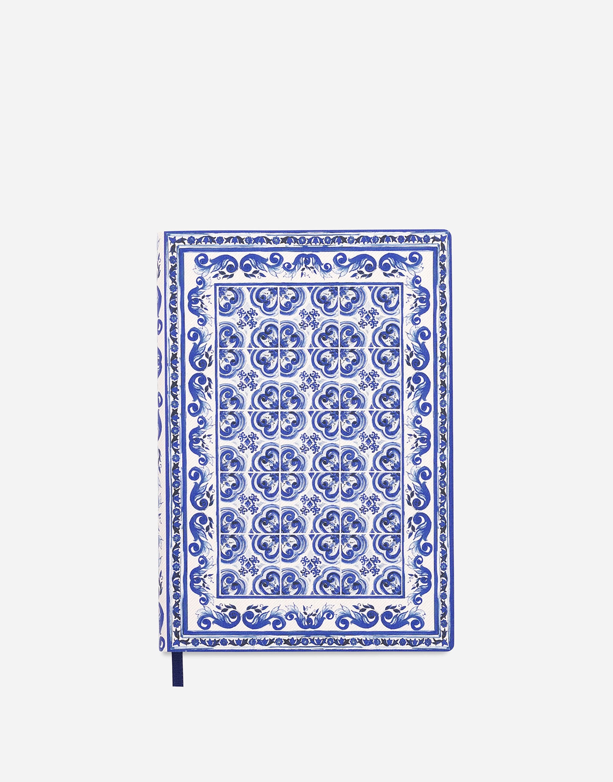 Dolce & Gabbana Cuaderno mediano de tela pautado Multicolor TCC052TCAE8